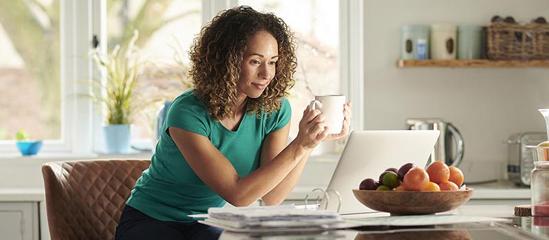 woman with laptop