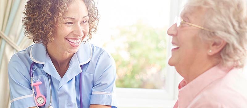 nurse with patient