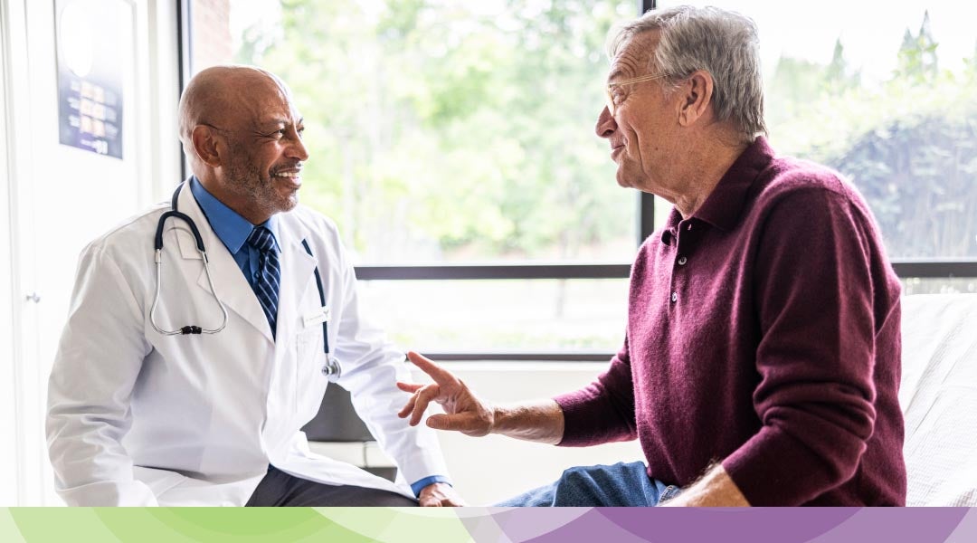Doctor with male patient